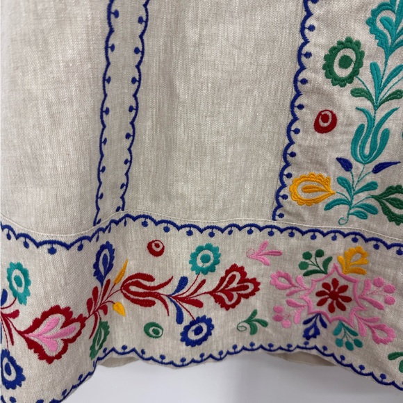 Boden Brooke Embroidered Skirt. It is an A-line midi skirt 8R - Picture 3 of 11